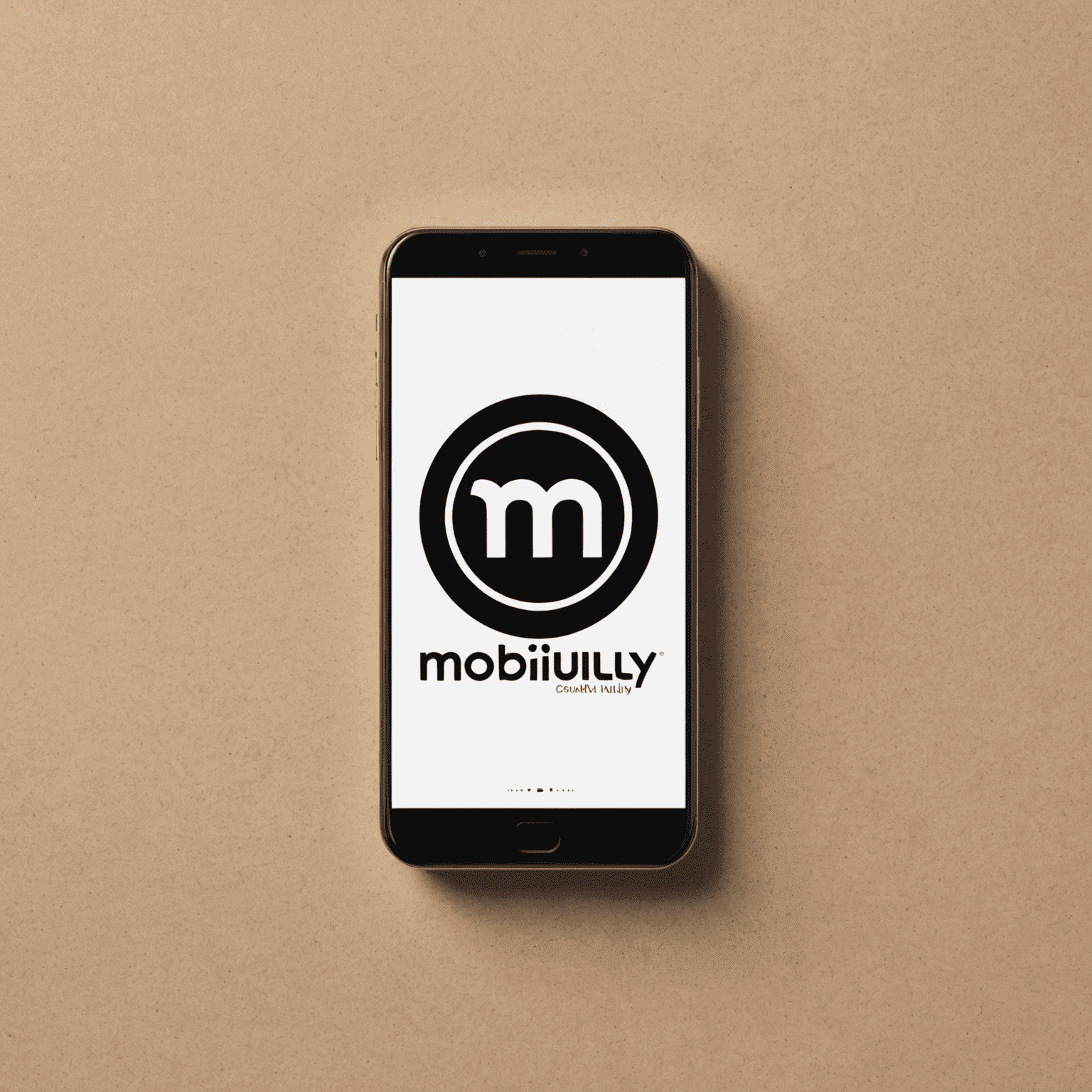 شعار mobiluly_com يظهر اسم الشركة بخط حديث مع رمز لهاتف ذكي